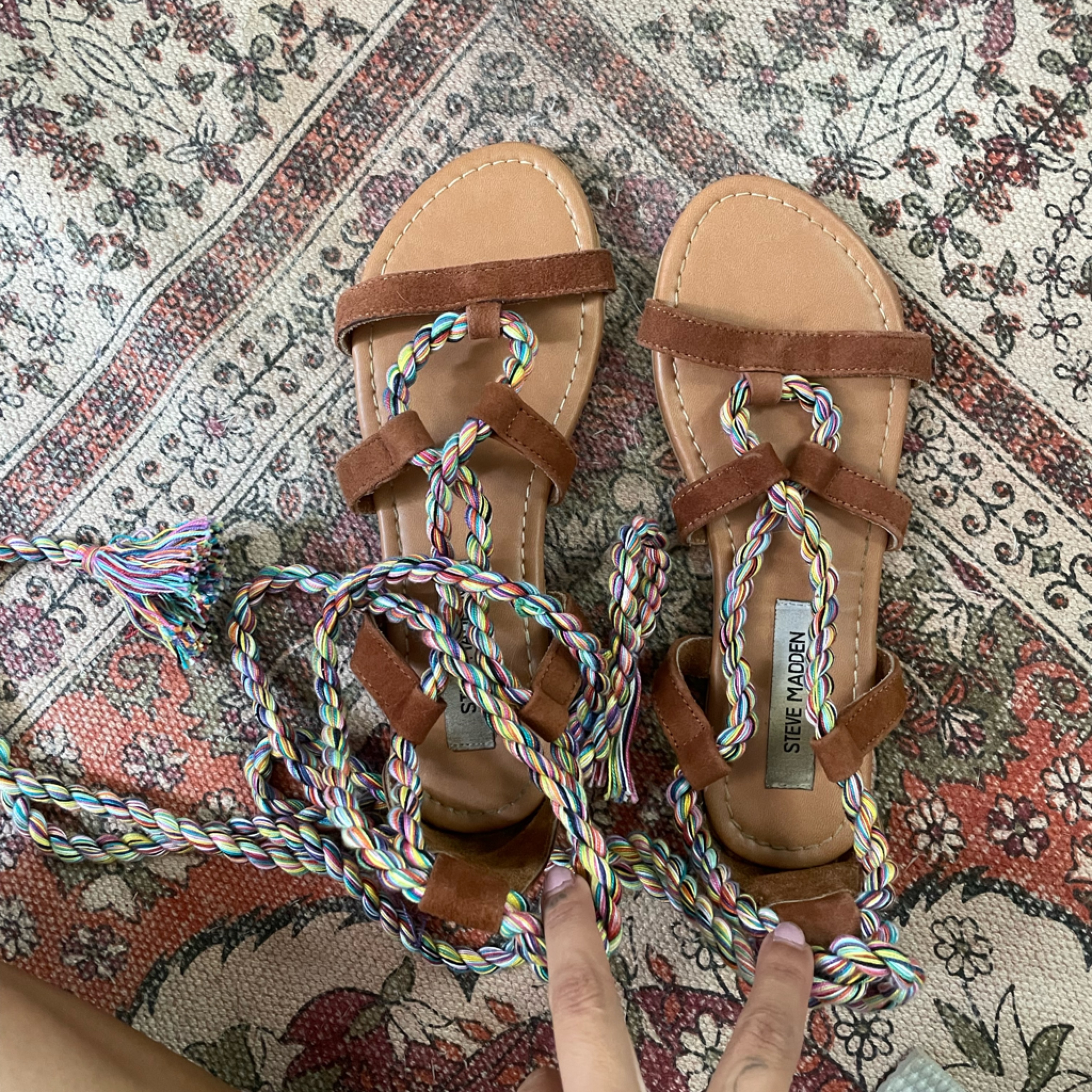 Steve Madden Wrap Sandals. Size 6.5